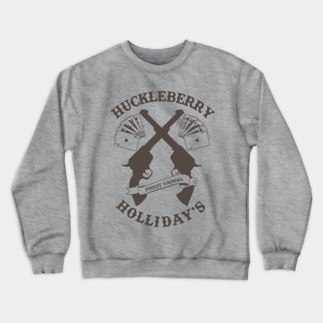 HuckleberryHolliday Brown Logo Crewneck Sweatshirt by huckholliday